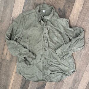 Like New OLD NAVY Olive Green Button-Up Shirt